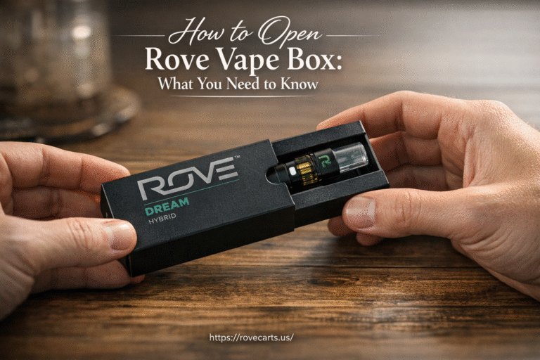 how to open rove disposable