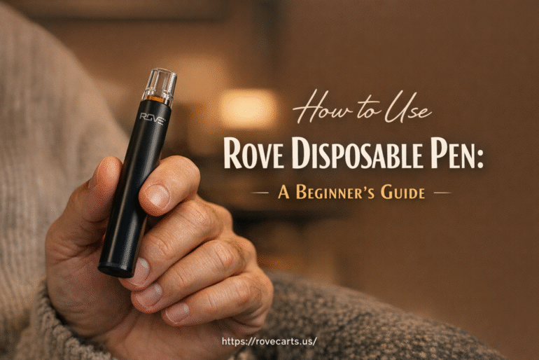 how to use rove disposable vape pen