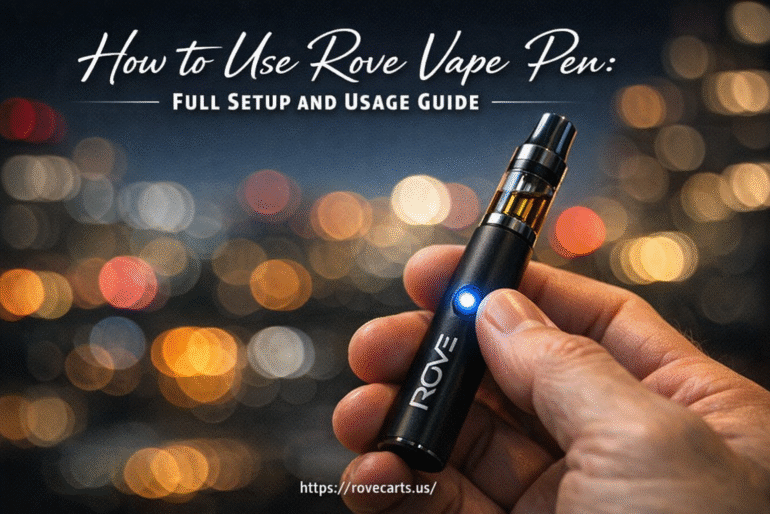 how to use a rove vape pen