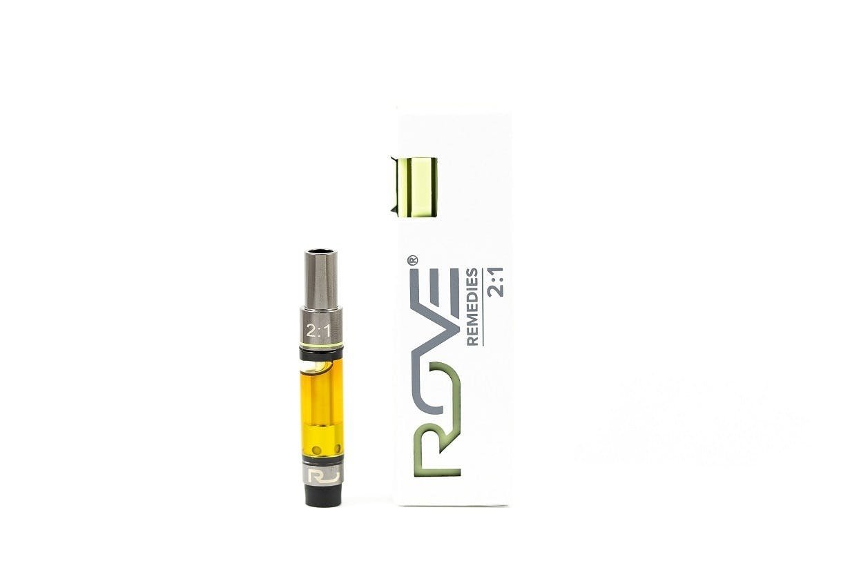 Mango Passionfruit Rove Remedies CBD cartridge, 1G 2:1 THC:CBD